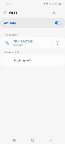 Impostazioni Rete Wifi Smartphone Samsung