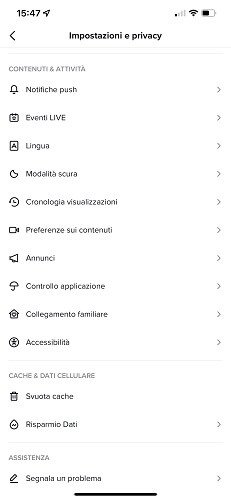 Tiktok Collegamento Familiare Account Adolescente