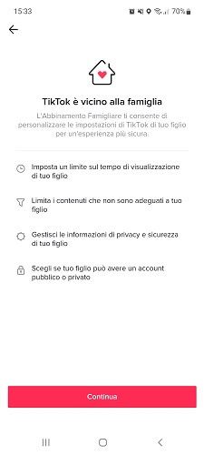 Tiktok Vicino alla Famiglia