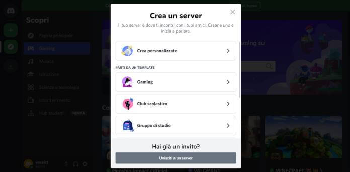 Come creare un server Discord