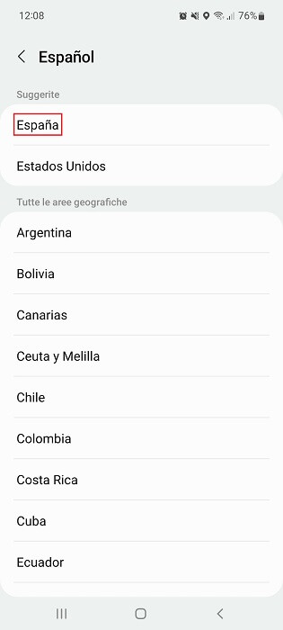 Android Lingua Espana