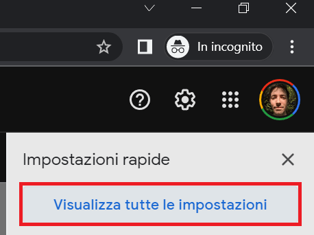 Gmail Browser Visualizza Tutte Impostazioni