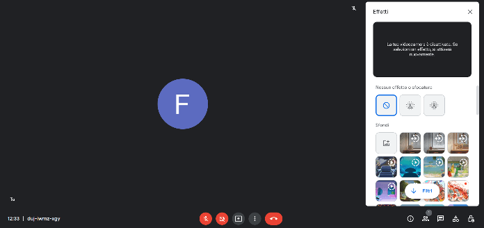 Google Meet Effetti Pc