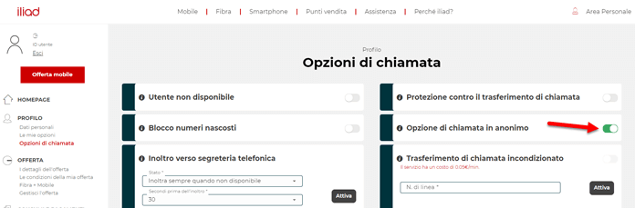 Iliad Chiamare Anonimo Nascondere Numero