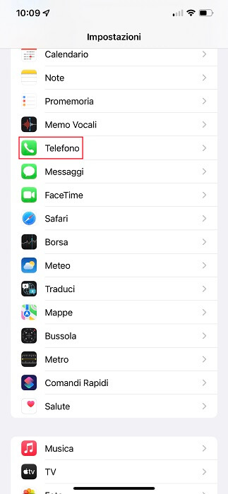 Impostazioni Telefono Iphone