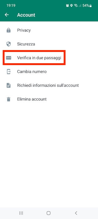 Whatsapp Verifica In Due Passaggi