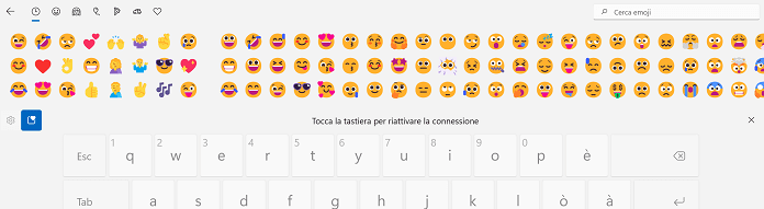 Windows 11 Tastiera Virtuale Emoji