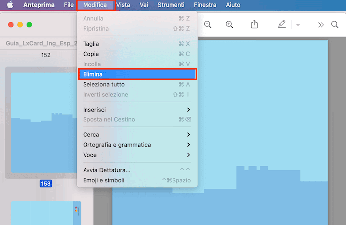 Anteprima Mac Elimina Pagine Pdf