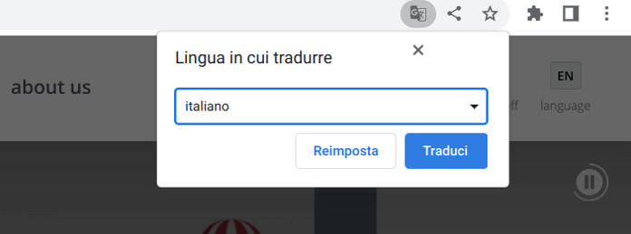 Google Translate Chrome Traduci