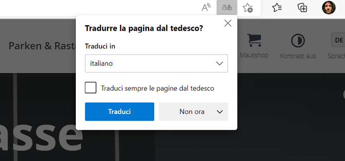 Microsoft Edge Traduci