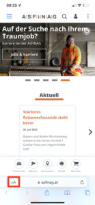 Safari App Aa