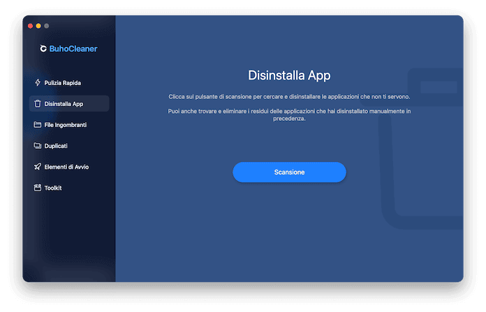 Buhocleaner Disinstalla App