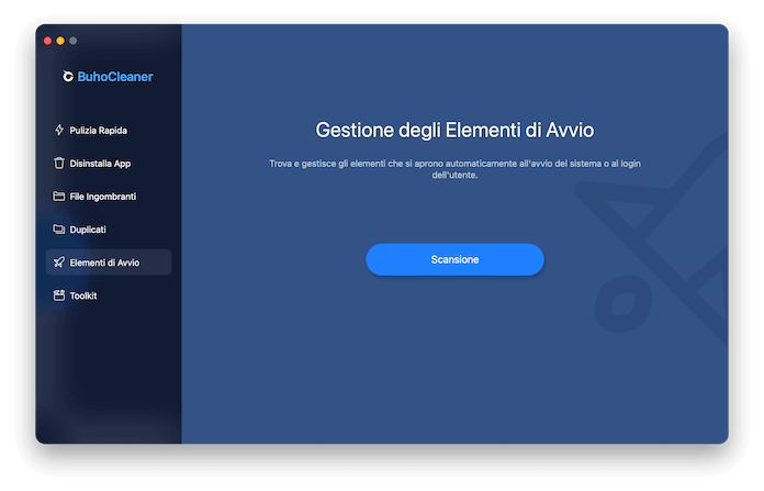 Buhocleaner Gestione Elementi Avvio