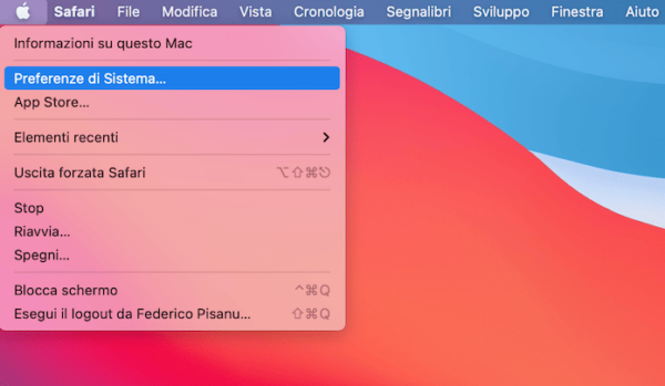 Mac Preferenze Sistema