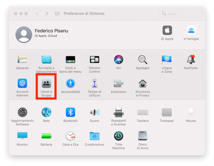 Mac Utenti E Gruppi