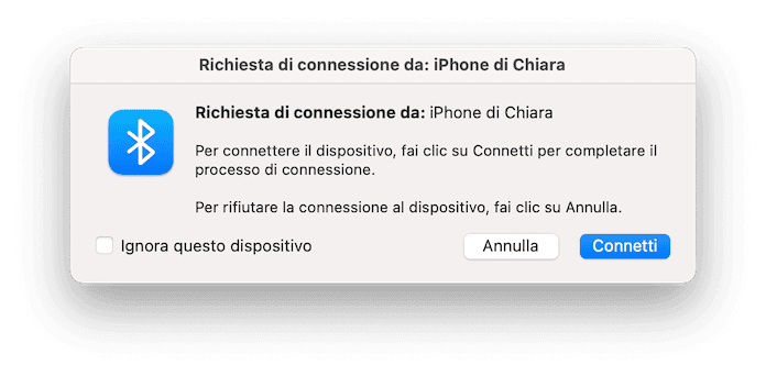 Richiesa Connessione Imyfone Mirror To