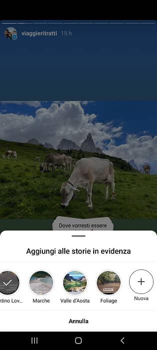 Storia Instagram Aggiungere In Evidenza