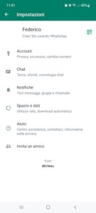 Whatsapp Impostazioni