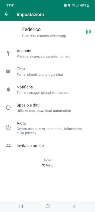 Whatsapp Impostazioni