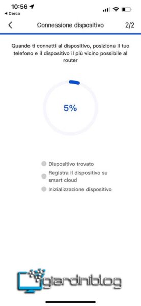 App Proscenic WashVac F20 Aggiunta Dispositivo