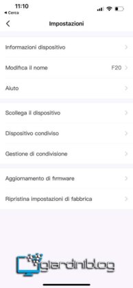 App Proscenic WashVac F20 Informazioni