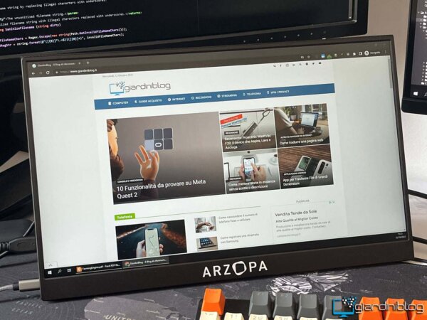 Arzopa G1 Con Giardiniblog Esempio