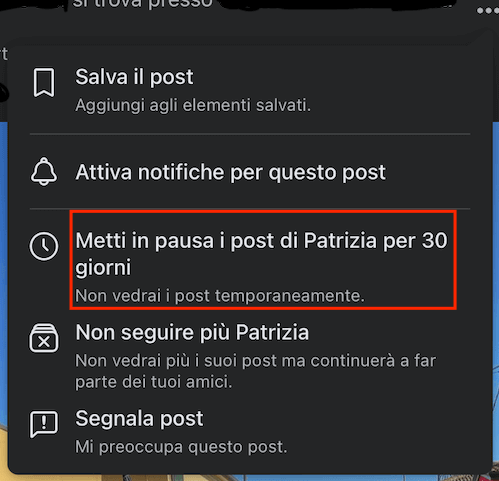 Facebook Metti In Pausa 30 Giorni