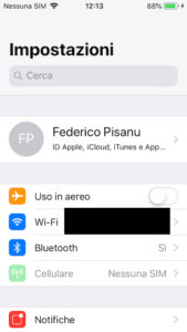 Iphone Impostazioni