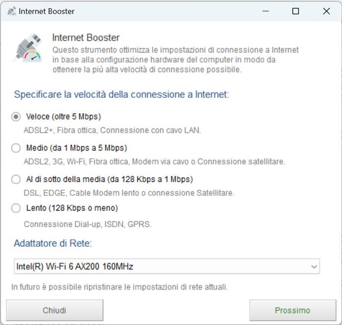 Kerish Doctor Internet Booster Configurazione