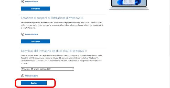 Scarica Iso Windows 11