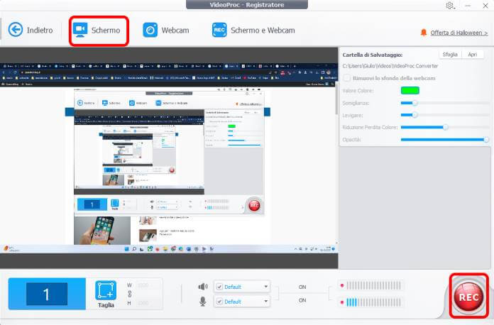 Videoproc Registrazione Schermo 2