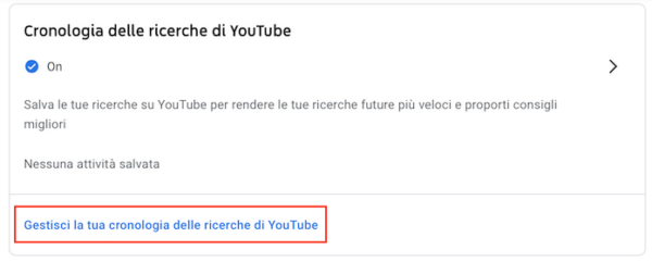 Youtube Pc Gestisci Cronologia Ricerche Youtube