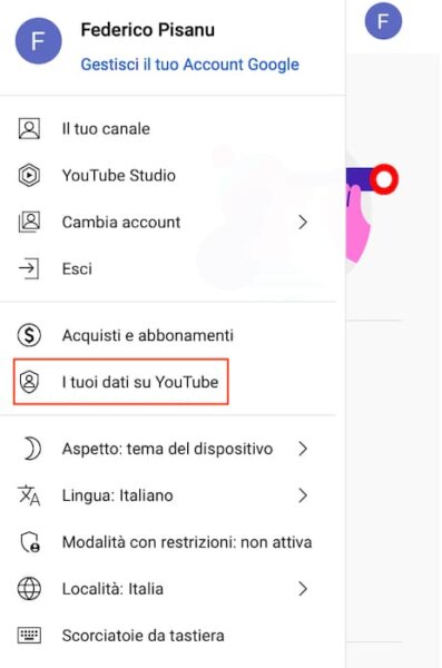 Youtube Pc I Tuoi Dati Su Youtube