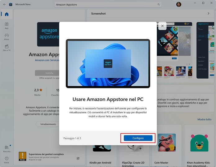 Amazon Appstore Configura