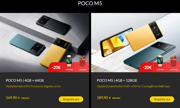 Poco M5 Offerta Black Friday 2022