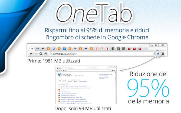 One Tab Estensione Chrome