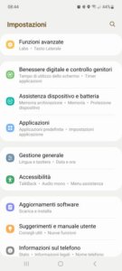 Samsung Impostazioni Applicazioni