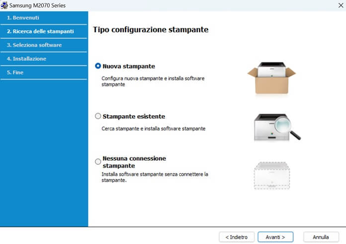 Tipo Configurazione Stampante