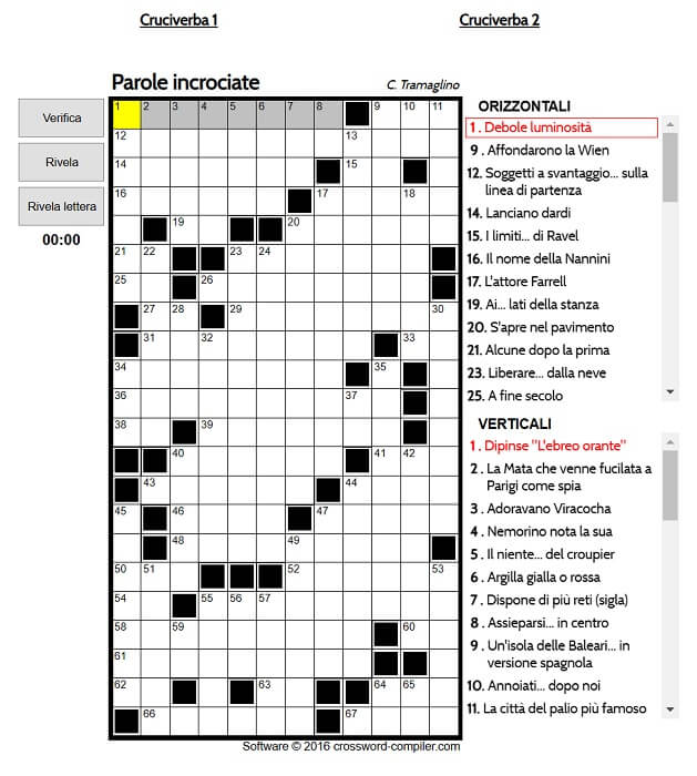 Giocando Cruciverba
