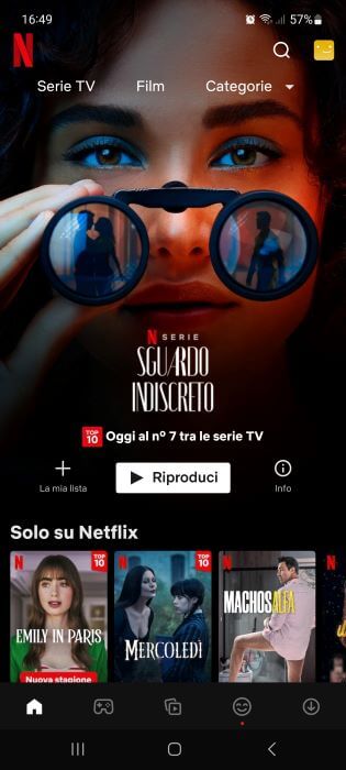 Netflix Home Page App