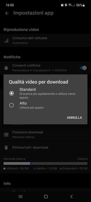 Netflix Qualita Video Per Download App