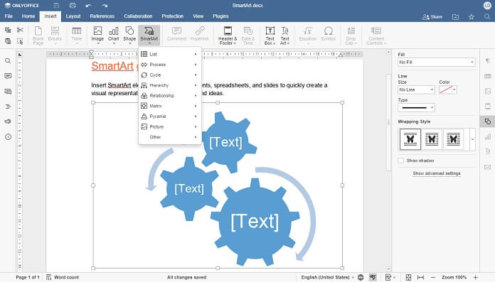 Onlyoffice Smartart