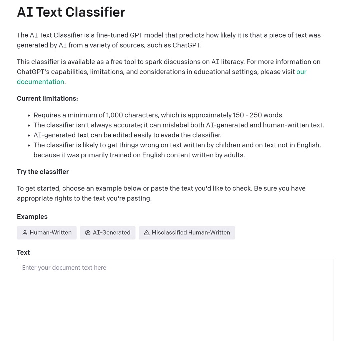 Ai Text Classifier