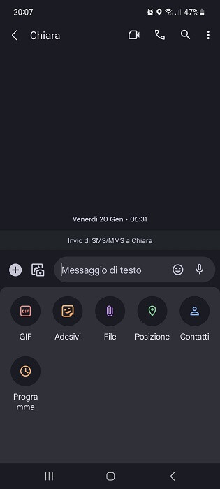 App Messaggi Android