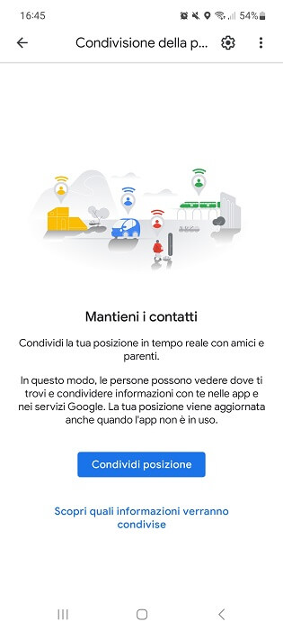 Google Maps Condivisione Della Posizione