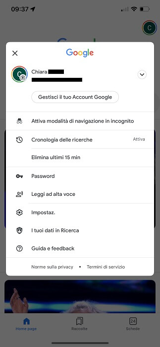 Iphone App Google Cronologia Delle Ricerche