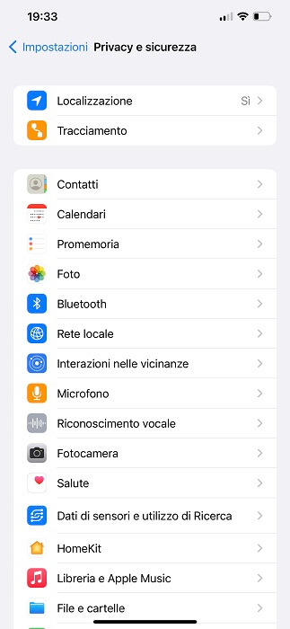 Iphone Impostazioni Localizzazione