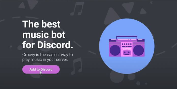 Groovybot per mettere musica su Discord
