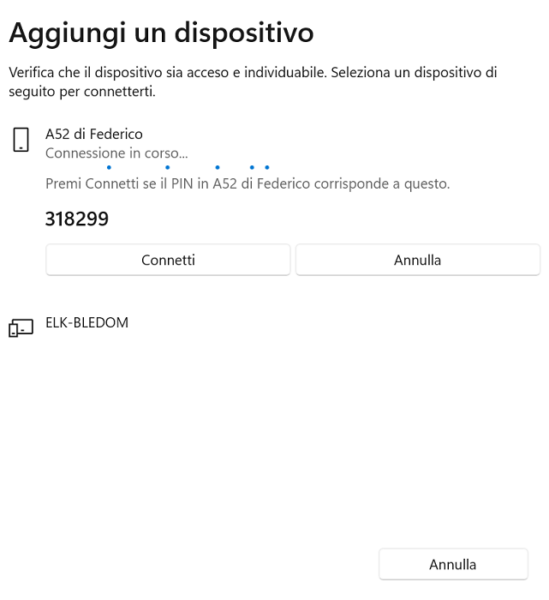 Aggiungi Un Dispositivo Connetti Windows 11