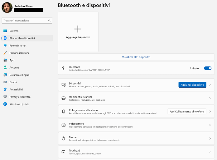 Bluetooth E Dispositivi Windows 11